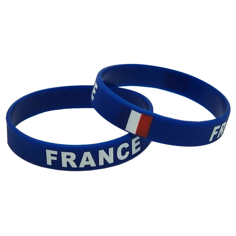 🌍 BRACELET SILICONE THÉMATIQUE (PAYS/DRAPEAU) 🏳️