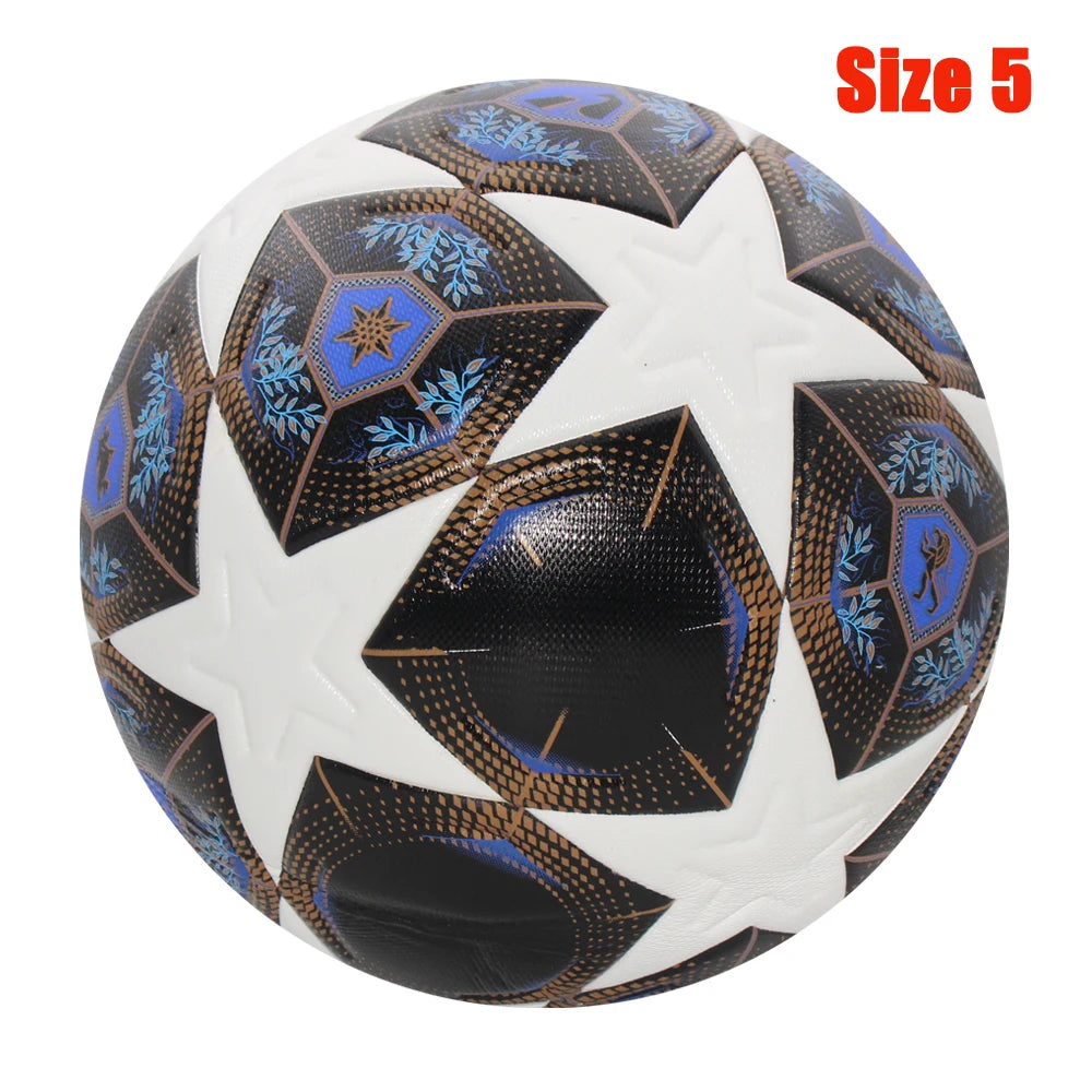 Ballon de Football Standard professionnel Sports de plein air ballons de Match entraînement Football sans couture matériau PU de haute qualité taille 5 taille 4