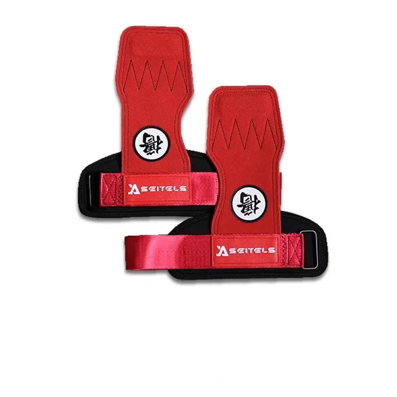 Coussinets de gymnastique coordonnants en cuir de vachette, poignées de gants, ceinture de puissance de poids, coussinets de levage, ceinture Deadlift, entraînement, protection de la l'hypothèse, Lu, 1 paire
