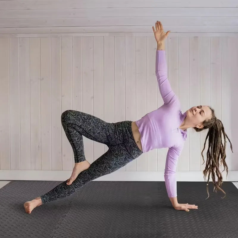 Tapis de Yoga imbriqué 30x30cm, 16 pièces, équipement de gymnastique et de Yoga à domicile, tapis de protection en mousse EVA, sol antidérapant, Fitness d'intérieur