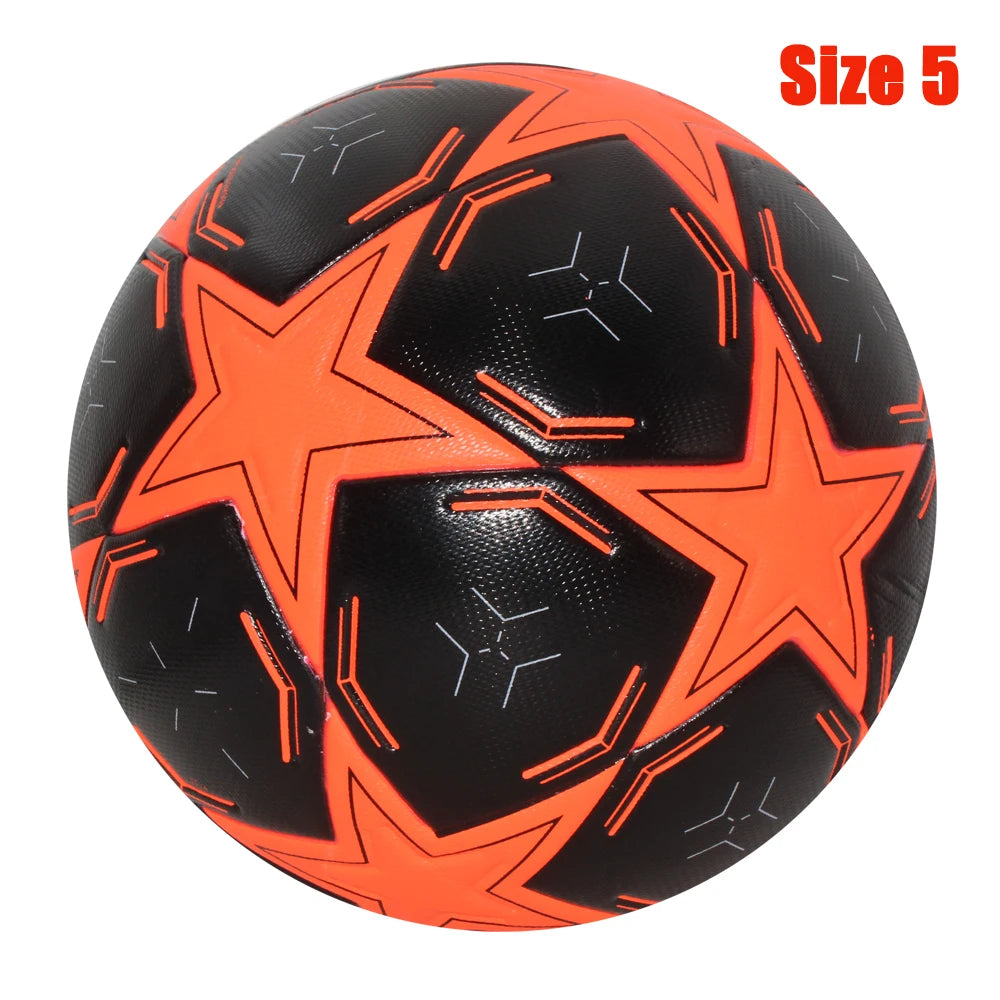 Ballon de Football Standard professionnel Sports de plein air ballons de Match entraînement Football sans couture matériau PU de haute qualité taille 5 taille 4