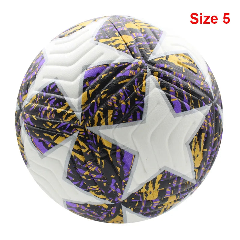 Ballon de Football Standard professionnel Sports de plein air ballons de Match entraînement Football sans couture matériau PU de haute qualité taille 5 taille 4