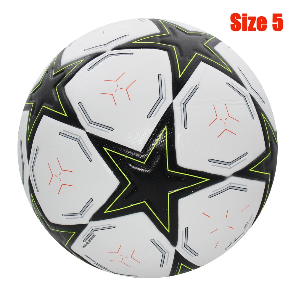Ballon de Football Standard professionnel Sports de plein air ballons de Match entraînement Football sans couture matériau PU de haute qualité taille 5 taille 4
