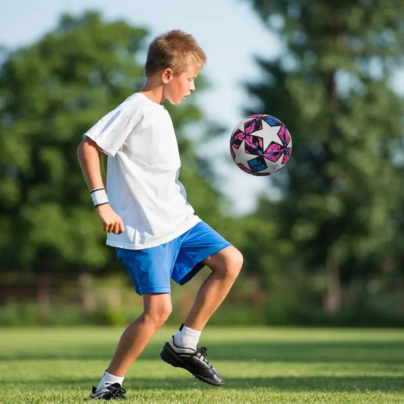 Ballon de Football Standard professionnel Sports de plein air ballons de Match entraînement Football sans couture matériau PU de haute qualité taille 5 taille 4